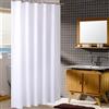 Homehold 200 cm di larghezza da 240 cm di altezza tenda bianca della doccia, tenda impermeabile del bagno del poliestere con i ganci