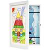Tel Charme * Cornice portafoto in formato A4, per bambini, per arte dei bambini, con apertura frontale, per display artistico bianco, per la parete, contiene 50 pezzi, adatta per immagini 3D, lavori di bricolage