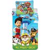 BrandMac Paw Patrol Chase Marshall Rubble Copripiumino Neonato 100x135 + Federa