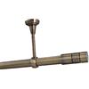 Sento Kit Bastone per Tende in metallo 25mm Ottone Antico Montaggio a Soffitto 280 cm ILUSION