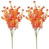 FOSDICK 2 Mazzo di Fiori Artificiali Autunnali, Fiori Finti per Decorazioni Autunnali, Bouquet Fiori Finti per Interni ed Esterni Casa Giardino Matrimoni Feste Veranda Finestre Tavola Decorazioni