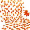 FOSDICK 12 Pcs Ghirlanda Autunnale di Foglie d'Acero, 210cm Rosso Foglie Finte Ghirlande Autunnali, aoglie autunnali Finte per Decorazioni Interno Esterno Decorazioni Halloween Casa Balcone Portico