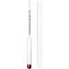 KADAX Termometro da vino per misurare il contenuto alcolico, misuratore di zucchero, robusto alcool in vetro, alcoolmetro, areometro per vinificazione (per alcool)