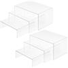 APPCXOKL Espositore in Acrilico da 6 Pezzi - Display Stand Premium Portaoggetti in Acrilico Trasparente, Espositore Plexiglass