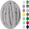 uyeoco Filato di Lana Chunky per Lavoro a Maglia - Roving Morbido e Spesso per Uncinetto, Coperte e Hobby Creativi DIY - 5 Rotoli (Colore 19)