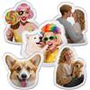 LCMAIT Personalizzato Divertente 3D Doppio Lato Peluche Riempito Cuscino, Personalizzato Divertente Cuscino con Animale Domestico/Immagine/Persone per Coppie Compleanno, Natale, Regalo di San Valentino