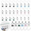 HAOTIAN-X 30Pcs Ganci portatili per la lavanderia, HAOTIAN-X appendiabiti antiscivolo in acciaio inossidabile, pin singoli multifunzionali per appendere i ganci per la casa, cappelli (colori casuali)