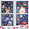 BHGWR Vetrofanie Natalizie per Finestre, Addobbi Natalizi per la Casa Adesivi Natalizi per Finestre Riutilizzabili Decorazioni Natalizie per Bambini, Vetrofanie Buon Natale per Vetrine Negozio Porte Grandi