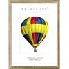 PrimeLuxe Cornice portafoto in legno 32 x 45 cm (misura dell'immagine) in foglia d'argento, colore e dimensioni a scelta, cornice per poster, puzzle, collage di foto, made in Germany