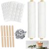 Bellanova 122m Stoppini per Candele, Stoppino per Candele con 100 Stoppini, Kit per Fare Candele Intrecciati Senza Fumo per Frofumate Fai da Te, Fabbricazione di Candele, Lampade a Olio (2 pezzi)