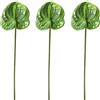 HAOSHICS Fiori artificiali di Giglio Anthurium da 22 (55,9 cm), Fiori permanenti, 3 pezzi Bouquet di fiori di piante tropicali d'imitazione per centrotavola, decorazione floreale per matrimoni e