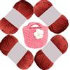 uyeoco 1/2/4 Pezzi Fettuccia per Borse a Uncinetto, Filato Grosso in Poliestere, Filato per Tessitura,Filati per Maglieria a Mano,T-shirt Filato Tessuto Crochet,Gomitoli Cotone per Uncinetto(P28,4roll(400g))