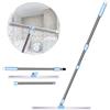 Nakelulu 50cm Tergipavimento Pavimenti, 130cm Lavavetri con Telescopico Manico, Heavy Duty Doccia Tergipavimento Mop con 3 Parti Manico Lungo per Umido Pavimento, Finestre, Garage