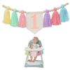 Goiern Banner per seggiolone, fatto a mano, per bambini, decorazione per bambini, decorazione per la cameretta dei bambini