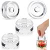 Alitree 4 Pezzi Pesi di Fermentazione Pietra per Vasetti Pesi, Peso in Vetro, Ø 7cm | Accessori da fermentazione · vetro pesante · manico facile · antiscivolo · per crauti, kimchi, cetrioli e verdure in salamoia
