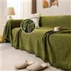 JIcloun Verde Telo Copridivano Grande 180 x 260 cm, Coperta Divano Angolare 2 3 4 5 Posti Multiuso Morbida Telo Copritutto Antimacchia, Ideale come Telo Arredo, Salvadivano, Copriletto o Foulard