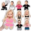 LCMAIT Personalizzato Divertente 3D Doppio Lato Peluche Riempito Cuscino, Personalizzato Divertente Cuscino con Animale Domestico/Immagine/Persone per Coppie Compleanno, Natale, Regalo di San Valentino