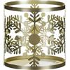 Yankee Candle YANK6 - Portacandele Snowflake Frost in metallo, oro, 11 cm