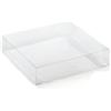 Fausto 50 PZ Scatola trasparente pvc 10x10x5 cm portaconfetti bomboniera