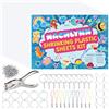 NACHLYNN Kit di 171 fogli di plastica termorestringenti per Natale, kit portachiavi per artigianato, bomboniere, forniture (convenzionale)