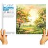 TOYVENTURES Blocco da disegno per artisti, formato A3, 36 pagine (18 fogli), carta da 100 g/m², blocco da disegno e pittura per bambini, studenti e professionisti