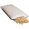 Giraffenland Grande cuscino di pino cembro 40x60cm Tessuto trapuntato bianco, direttamente riempito |Guanciale di cirmolo