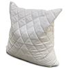Giraffenland Cuscino al cirmolo 40x40cm Tessuto trapuntato bianco, con fodera interiore supplementare bio | Piccolo guanciale ai trucioli di pino cembro