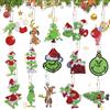 YISKY Portachiavi Pittura Diamante Natale, 15 PCS Diamond Painting Ciondolo Natalizi, Portachiavi 5D Diamond Painting Natale, Kit di P-ortachiavi Pittura Diamante per DIY Decorazioni Alberi di Natale
