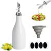 Qivine Oliera Salvagoccia Ceramica 300ml Bottiglia Olio Dispenser | Oliera salvagoccia ceramica 300ml, Beccuccio acciaio inox, Per olio, aceto, salsa, Imbuto, etichette inclusi