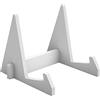 tooloflife Espositore in plastica acrilica, cavalletto decorativo, supporto per lastre, foto, cornici (bianco)