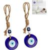 JFangZHZH Occhio Turco,2 Pezzi Occhio Blu Turco Evil Eye Auto Portafortuna Ornamento Amuleto,Good Luck Ornament,Decorazione per la casa,Ideale Come Idea Regalo