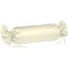 fleuresse Colours S-009200-2610-5500 Federa per Cuscino cilindrico, in Jersey a Trama fitta, 40x15 cm, Tinta Unita, Colore: Crema