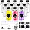 Mezzar Bottigliette per Liquori Mini, 12pcs 60ml Bottiglia per Bevande Trasparente Bottiglie Vuote Riutilizzabili per Olio, Sciroppo, Birra, Succo e Vino (60ml)