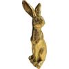 khevga Coniglietto pasquale dorato, 27,5 cm, decorazione moderna, grande in poliresina, decorazione pasquale lucida, statuetta per decorazione da tavolo, soggiorno e tavolo pasquale