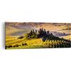 ARTTOR Quadro su Tela Agricoltura fattoria toscana vigna Stampe da Parete 140x50cm Quadri Moderni Soggiorno Camera da Letto 1 pezzo Grandi Decorazione Murale Wall Art Canvas Grafica Immagini AB140x50-2465