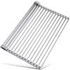 Tomorotec Attom Tech Home Tomorotec Scolapiatti multiuso pieghevole in acciaio inox per lavabo, 45 x 39,4 cm