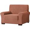 WJHDWYD Copridivano 2 Posti, Tessuto Jacquard in Poliestere ed Elastan, Copridivano con Fodera Elastica(Rojo Coral,85-115 cm)