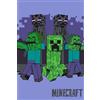 Jerry Fabrics Minecract - Coperta in pile super morbida, 100 x 150 cm, regalo per bambini, adolescenti e adulti