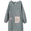 Xlabor Grembiule con maniche, impermeabile, in tessuto anti olio, con tasca, grembiule da cucina, colore verde