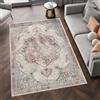 TAPISO Retro Tappeto Soggiorno Moderno Pelo Corto Design Vintage Motivo Tradizionale Fiore di Loto Multicolore Rame Grigio Salotto Sala Camera Cameretta Sicuro Oeko-Tex 120 x 170 cm