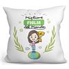 Mugffins Cuscino Figlia -Famiglia Mondo -Idee Regali Divertenti per Decorazione - -: Rivestimento e Imbottitura (40x40 cm). Tatto Cotone