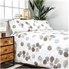 COTTON ARTean Copripiumino in cotone biologico Hondura, per letto da 150 x 190/200 cm, copripiumino 240 x 220 cm + 2 federe + lenzuolo con angoli 150 x 190/200, 100% cotone biologico, certificato GOTS