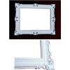 Generisch Specchio da parete in stile barocco 90 x 70 cm, stile antico barocco rococò, shabby chic, rinascimentale, nuovo stile, design retrò con decorazioni ornamentali, lusso principessa (bianco)
