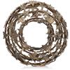 COM-FOUR® corona di vite con stelle - corona decorativa da tavolo fatta di rami - corona naturale per porte - decorazione da tavolo fai da te con corona naturale