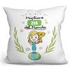 Mugffins Cuscino Zia -Famiglia Mondo -Idee Regali Divertenti per Decorazione - -: Rivestimento e Imbottitura (40x40 cm). Tatto Cotone