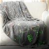 YNNHUDEEP Coperta pile luminosa bambini, game grigio scuro, 150 x 130 cm