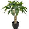 Briful Piante artificiali da 45 cm in vaso Pachira Aquatica piante finte albero dei soldi artificiale pianta della fortuna piante artificiali decorative per la decorazione di casa e ufficio