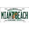 Biopracess Targa in metallo Miami Beach Florida Novelty Targa 15,2 x 30,5 cm
