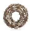COM-FOUR® corona di vite con stelle - corona decorativa da tavolo fatta di rami - corona naturale per porta - decorazione da tavolo fai da te con corona naturale