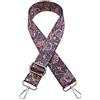 momo mo Cinghia di Ricambio Cintura Donna Tracolla Regolabile Tela Cinturino Catena con Gancio Cinta Spalla per Borsa Portafoglio Borse Fiore(Viola)
